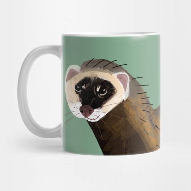 Brave Polecat ( Mustela putorius ) by belettelepink